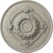 Ekena Millwork Monique Ceiling Medallion (Fits Canopies up to 3 3/4"), 13 3/4"OD x 1"P, Pot of Cream Crackle CM13MOPCC - alternate 1